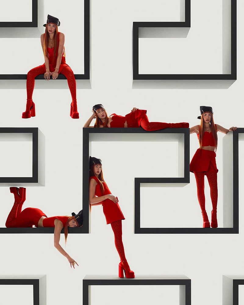 dua lipa versace campagna