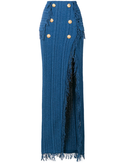 gonne lunghe primavera estate 2018 balmain