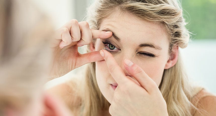 lenti a contatto prima trucco