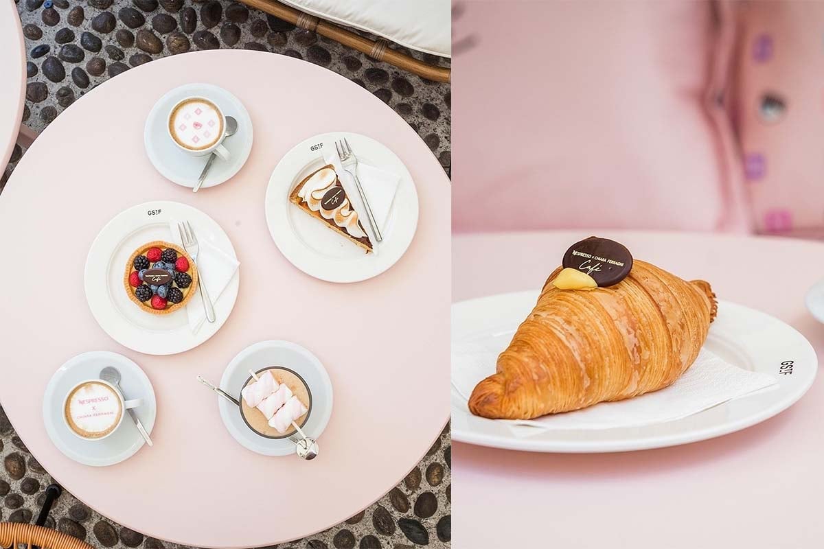 nespresso chiara ferragni brioches cappuccino