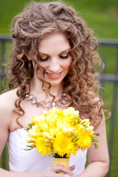sposa riccia naturale