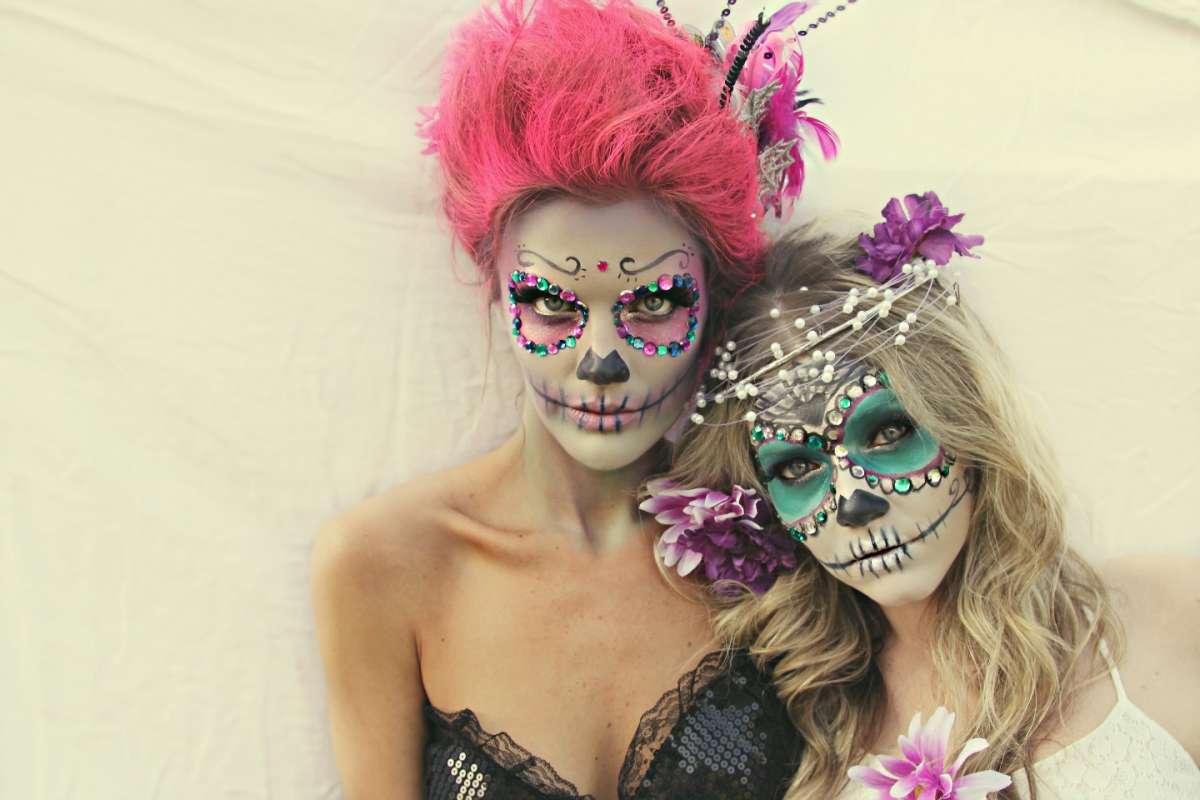 trucco teschio messicano